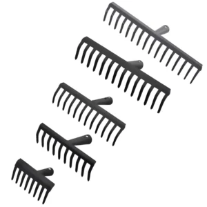 MST003 14T Customized Garden Rake Agricultural Tools Durable Steel Long 16 Tine Garden Tools Metal Rake Head