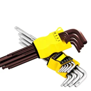 Maintenance Tool 9-piece Folding Multi-specification Hex Key Set