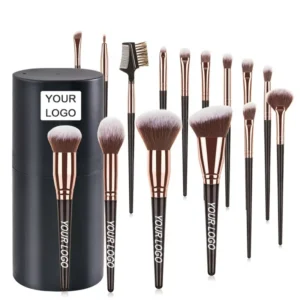 Makeup Brush Set with Bucket 15 Pcs Makeup Brush Set Private Label Makeup Brush Set Custom Logo