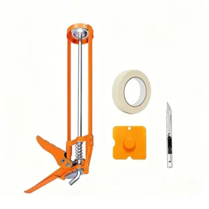 Manual Electric Caulking Gun Iron Handle DIY Industrial Grade Hand Tool Plastic Barrel for Construction Customizable OEM