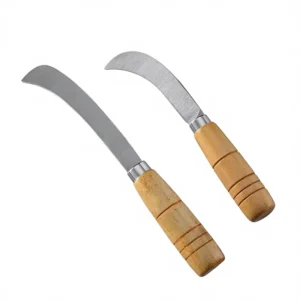 Manual Extended Length Curved Banana Sickle Mango Slicing Fruit Knife for Household Use