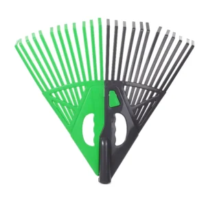 Manual Lightweight Garden Lawn Tool Dual Panel 2 in 1 Plastic Leaf Rake for Leaves Grass