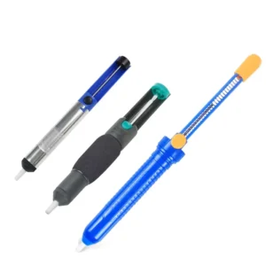 Manual Solder Sucker Gun Desoldering Pump Tool for Electronics Welding Tin Slag Removal and PCB Repair Cleaning Kit