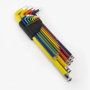 Manufacturing Vendor Color Coded Ball End Hex Allen Key L Wrench Set