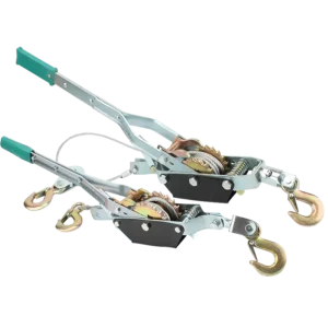 Marine Boat Hand Puller & Trailer Hand Puller With Double Gears and Double Hook Ratchet Cable Puller