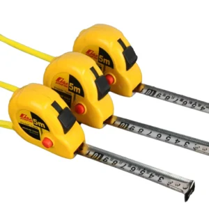 Measuring Ruler Injected Non slip Rubber Grip Flexible Rule Measuring Reel Automatic Lock Steel Tape Measure