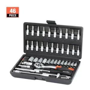 Mechanical Tools Box for Home Diy 1/4″ Socket Wrench Set Ratchet Screwdriver Bits Hand Tool Sets Car Repair Tool Kit
