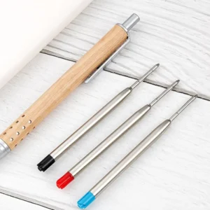 Metal Gel Pen Office Accessories School Stationery Writing Signature Pen Black Ink 1.0mm Neutral Pen Refill
