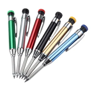 Metal Long Head Deep Hole Pen 2.8MM Carpenter’s Pencil Marking Pen Custom logo Mechanical Pencil for Engineering Woodworking