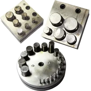 Metal Sheet Punching Tool Puncher Punching Machine Bell Making Tool Punching Chisel Model HXF000260 for Metal Flakes Plastic