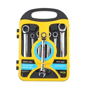 Metric Dual Use Ratchet Wrench Open End 72 Tooth 12 Point Solid Forged Industrial Hand Tool