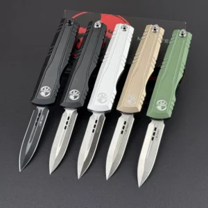 Micro Tech LUMINARY OEM Industrial Grade Folding Camping Pocket Knife with T6 Aluminum Handle and Stainless Steel Blade