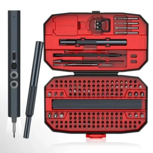 Mini Electric Screwdriver Steel Tool Head Rechargeable Type C LED Lighting Multifunction Toolbox Precision Repair Computers