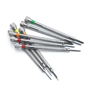 Mini High Precision 0.8mm 1.0mm 1.2mm 1.6mm Flat Slotted Watch Clock Repair Screwdriver Set Steel Watch Clock Screwdriver Tool