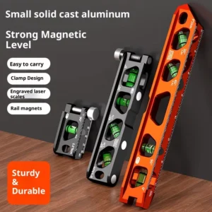 Mini High Precision Strong Magnet Solid Cast Aluminum High End Pipeline Spirit Level
