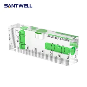 Mini Magnetic Spirit Level Acrylic High Accuracy Bubble Level 75 102mm with Horizontal Vertical & 45 Degree Tube Leveling Tool