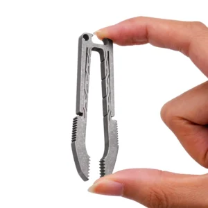 Mini Portable Titanium Tweezers Outdoor Easy to Carry EDC Tweezers Multipurpose EDC Tool