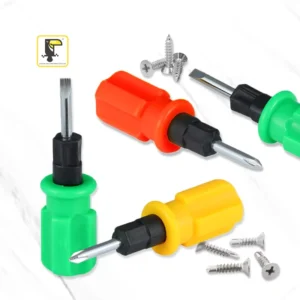Mini Style Industrial Grade Screwdriver Radish Head Phillips Slotted Chrome Finish OEM Available Dual Use