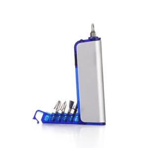 Mini Tool Manual Screwdriver Kit with LED Light and 5 Bits