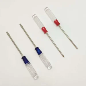 Mini Transparent Handle Small Screwdriver DIY Precision Slotted Head Tool Micro Flat Head Dual purpose Screwdriver