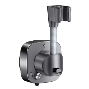 Modern Design Adjustable Vacuum Suction Cup Wall Mount Shower Head Holder ABS Material Multi-functional Removable Robe Hooks