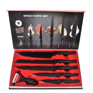 Modern Kitchen Stainless Steel Knife Sets 6pcs Germany Design Sharpeners Paring Knives Sustainable for Presents