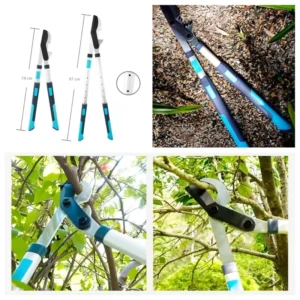 Modern Long Garden Pruners & Loppers with Carbon Steel Blade for Tree Branch Cutting Villa Garden Courtyard Use