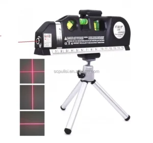 Multi Cross Line Laser Level with Tripod Horizontal Vertical Dot Line Laser Beam Measuring Tool for Construction Engineering