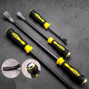 Multi-Function Long Pry Bar 8 12 18 24 Inch Motorcycle Tire Crowbar Strike Cap Nail Puller Heavy Duty Rubber End Chisel Tip Car