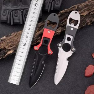 Multi-Function Outdoor Survival Knife Stainless Steel Blade Length ≤10cm for Diving Fishing Camping
