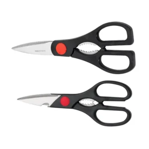 Multi-Purpose Heavy Duty Stainless Steel Kitchen Scissors with Black Handle Ultra Sharp Blade Chicken Bone Food Shear