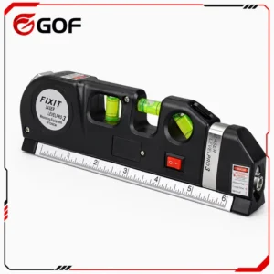 Multi Purpose Laser Level Kit with Cross Line Laser Metric Imperial Tape Measure and Laser Distance Meter
