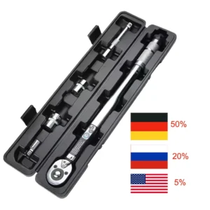 Multi Tools 5pcs Torque Wrench 1/2-inch Hand Tools 28 ~ 210 N/m Multitool Wrench 1/2-inch Drive Click Torque Wrench