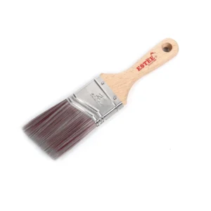 Multi-Use Paint Brush with Wooden Handle Angle Application Synthetic Fiber for Polishing Oval Paint Brush