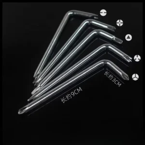Multi-function DIY Grade Right-angle Short Screwdriver 5pcs L-shaped Cross-shaped Steel Handle OEM 3-year Warranty for Small