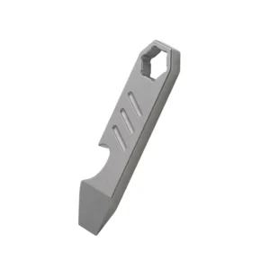Multi function Titanium Alloy Crowbar Wrench Screwdriver Outdoor Camping Tour EDC Hand Tools Nail Bottle Opener