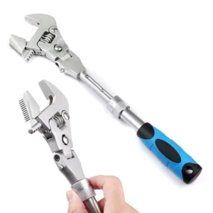 Multi functional Hand Tools Hardware Tools 10 inch Extendable Oscillating Torque Ratchet Handle Adjustable Wrench