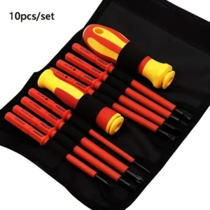 Multi functional Magnetic Screwdriver 10pcs Insulated Industrial Screwdriver Set Common Tools for Electricians