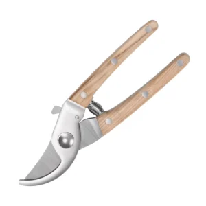 Multi purpose Bypass Flowers Pruner Pruning Shears for Gardening Garden Shear Scissors with Wooden Handle
