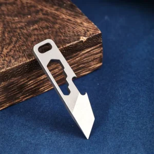 Multi purpose Crowbar Titanium EDC Pry Bar Bottle Opener Keychain Mini EDC Pocket Tool Fishing Tackle Fishing Tool Accessories