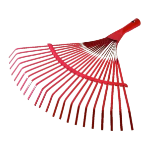 Multi purpose Garden Grass Leaf Clean Rake Telescopic Red Carbon Steel Rake