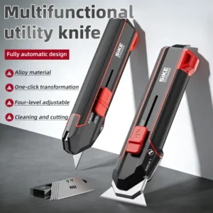 Multifunction Engraving Craft Cutting Hand Tool 2 in 1 Aluminum Scraper Utility Knife