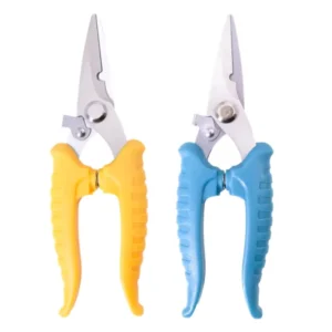 Multifunction Powerful Stainless Steel Serrated Laser Scissors DIY Industrial Electrician Gardening Pruning Shears