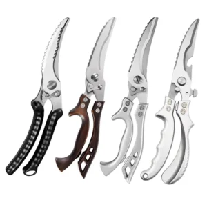 Multifunctional 4Cr14 Stainless Steel Chicken Bone Cutting Shears Heavy Duty Kitchen Scissors
