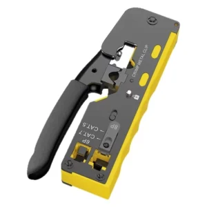 Multifunctional 6P 8P Press Wire Cable Crimper Stripper Cutter Pliers Ethernet Network Cat5 6 7 RJ45 Pass Through Crimping Tool