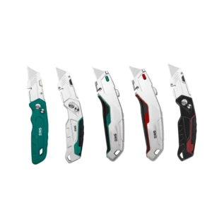 Multifunctional Aluminum Alloy Foldable Utility Knife Industrial Metal Stainless Steel Blade