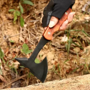 Multifunctional Axe Wood Handle Firewood Chopping Axe Multi purpose Hand Axe Outdoor Camping Survival Multifunctional Tool
