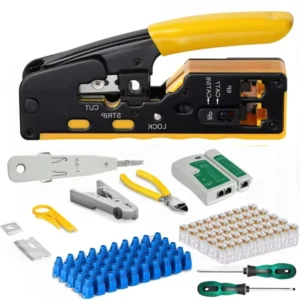 Multifunctional Cross Border Industrial Grade High Carbon Steel Wire Crimpers Tool Set Soft Grip Handle 11 20 AWG
