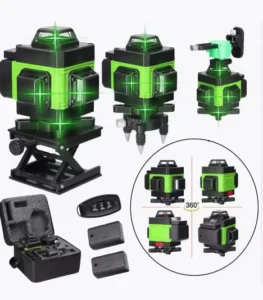 Multifunctional DIY Industrial Grade 4D 16 Lines Green Laser Level Pendulum Self Leveling Lithium Battery EU Local Warehouse