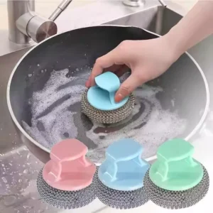 Multifunctional Dishes Scrubber Wire Ball Brush Scrubbers Scouring Pads Ball for Pot Pan Dish Wash Cleaning Dishwashing Brush